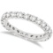 Diamond Eternity Ring Wedding Band in 14k White Gold 2.00ctw