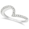 Contour Diamond Wedding Band Prong Set in Platinum 0.25ctw