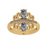 1.63 Ctw VS/SI1 Diamond 14K Yellow Gold Engagement Ring