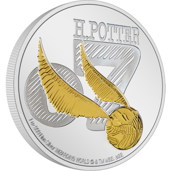 HARRY POTTER Classic - Golden Snitch(TM) 1oz Silver Coin