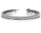 CERTIFIED 14K WHITE GOLD 7 CTW G-H SI2/I1 CLASSIC DIAMOND BOX TENNIS BRACELET MADE IN USA