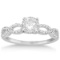 Twisted Infinity Diamond Engagement Ring Setting platinum 1.21ctw