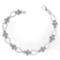 Certified 0.72 Ctw Diamond VS/SI1 Bracelet 14K White Gold Made In USA