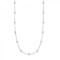 36 inch Station Station Necklace 14k White Gold 4.00ctw