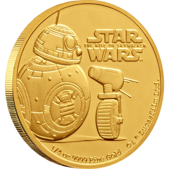 Star Wars: The Rise Of Skywalker - BB8 & D-O 1/4oz Gold Coin