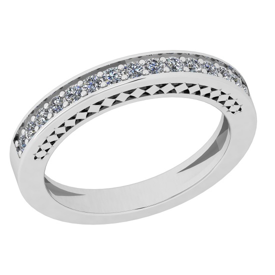 0.15 Ctw Diamond 14k White Gold Eternity Band Ring