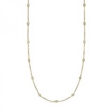 36 inch Station Station Necklace 14k Yellow Gold 1.00ctw