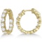 Small Round Diamond Hoop Earrings 14k Yellow Gold 4.00ctw