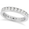 Channel-Set Diamond Eternity Ring Band in platinum 1.75 ctw