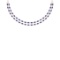 10.50 Ctw Blue sapphire 14K Rose Gold Double layer Necklace