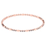 Certified 1.20 CTW Diamond Genuine 14K Rose Gold Simple Bracelet