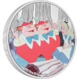Disney Alice in Wonderland - Tweedledee & Tweedledum 1oz Silver Coin