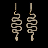 1.52 Ctw VS/SI1 Diamond 14K Yellow Gold Dangling Earrings