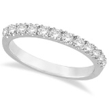 Diamond Stackable Ring Anniversary Band in 14k White Gold 0.25ctw
