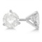 1.00 ctw. 3-Prong Martini Diamond Stud Earrings 14kt White Gold J-K, SI1-SI2
