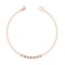 0.21 Ctw SI2/I1 Diamond 14K Rose Gold Bracelet