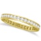 Channel Set Diamond Eternity Ring Band 14k Yellow Gold 1.00 ctw