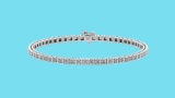 Certified 1.25 Ctw SI2/I1 Diamond Tennis Bracelet 14K White Gold Gold