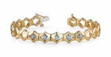 14KT YELLOW GOLD .25 CTW G-H SI2/SI3 DIAMONDS IN DIAMONDS BRACELET