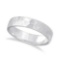 Mens Hammered Finished Carved Band Wedding Ring platinum 5mm