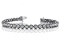 14KT WHITE GOLD 1 CTW G-H SI2/SI3 ROUND BEZEL SET DIAMOND TENNIS BRACELET