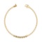 0.21 Ctw SI2/I1 Diamond 14K Yellow Gold Bracelet