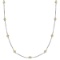 Fancy Yellow Canary Station Necklace 14k White Gold 3.00ctw