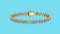 Certified 6.00 Ctw SI2/I1 Diamond Tennis Bracelet 14K Yellow Gold Gold