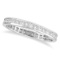 Princess-Cut Diamond Eternity Ring Band 14k White Gold 1.16ctw