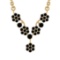 1.97 Ctw Treated fancy Black Diamond 14K Yellow Gold Pendant Necklace