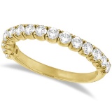 Diamond Wedding Band Anniversary Ring in 14k Yellow Gold 1.00ctw