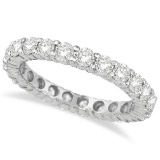 Diamond Eternity Ring Wedding Band 18k White Gold 2.50ctw
