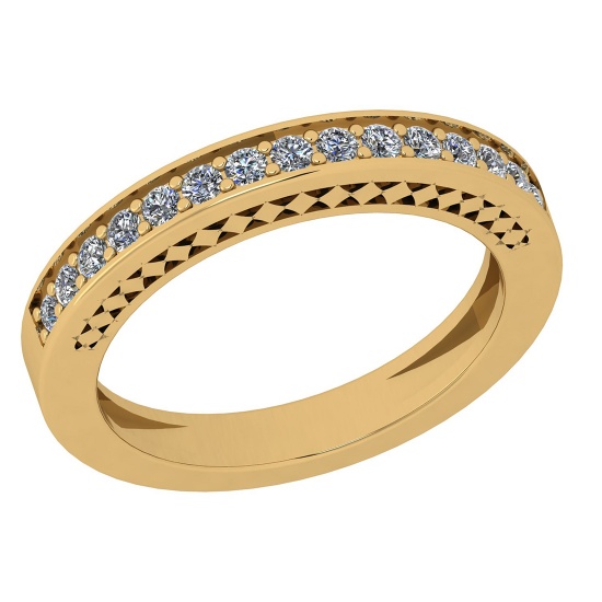 0.15 Ctw Diamond 14k Yellow Gold Eternity Band Ring