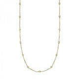 36 inch Station Station Necklace 14k Yellow Gold 1.50ctw