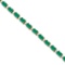 Emerald and Diamond Tennis Bracelet 14k Yellow Gold 12.00ctw