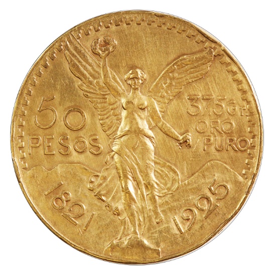 Mexico 50 Pesos Gold 1925 Ex-Jewelry