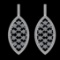 5.61 Ctw VS/SI1 Diamond 14K White Gold Dangling Earrings