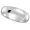 Dome Comfort Fit Wedding Ring Band platinum 5mm
