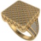 Certified 2.00 CTW Round Diamond 14K Yellow Gold Ring