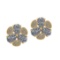 4.75 Ctw SI2/I1 Diamond 14K Yellow Gold Stud Earrings