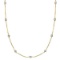 Station Bezel-Set Necklace in 14k Two Tone Gold 1.00ctw
