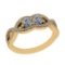 0.90 Ctw SI2/I1 Diamond 14K Yellow Gold Engagement Ring