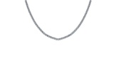 Certified 4.54 Ctw SI2/I1 Diamond 14K White Gold Necklace