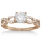 Twisted Infinity Diamond Engagement Ring Setting 14K Rose Gold 1.21ctw