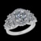 4.00 Ctw VS/SI1 Diamond14K White Gold Engagement Ring
