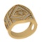 1.00 Ctw SI2/I1 Diamond 14K Yellow Gold Wedding/Anniversary /Engagement Band Ring