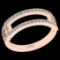 0.41 Ctw i2/i3 Diamond 14K Rose Gold Ring