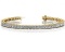 CERTIFIED 14K YELLOW GOLD 5 CTW G-H SI2/I1 CLASSIC FOUR PRONG DIAMOND TENNIS BRACELET MADE IN USA