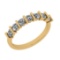 0.70 Ctw Diamond 14k Yellow Gold Eternity Band Ring