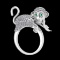 1.60 Ctw SI2/I1 Diamond 18K White Gold Monkey Ring